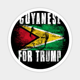 Guyanese For Trump - Trump 2020 Patriotic Flag Magnet